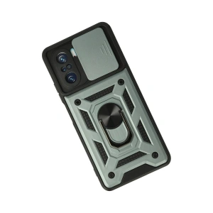 Po F3 Kılıf Pars Lens Yüzüklü  - Yeşil