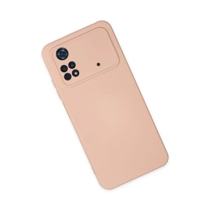 Po M4 Pro 4g Kılıf Nano İçi Kadife  - Pudra