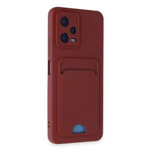 Po X5 5g Kılıf Kelvin Kartvizitli  - Bordo
