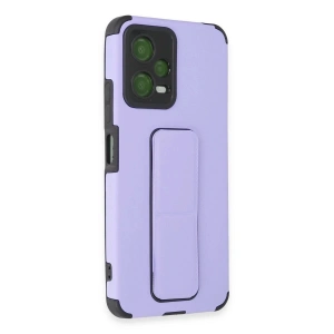 Po X5 5g Kılıf Mega Standlı  - Lila