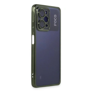 Po X5 Pro 5g Kılıf  Lensli  - Yeşil