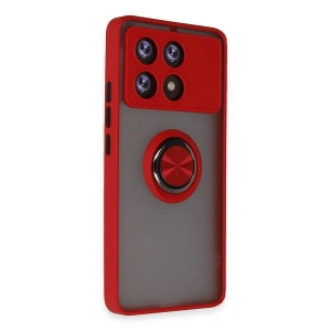 Po X6 Pro Kılıf Montreal Yüzüklü  Kapak - Kırmızı
