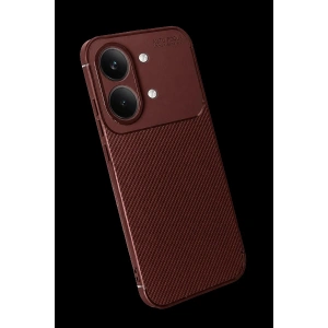 Po X8 Pro Max Auto Fus Karbon Kapak - Bordo