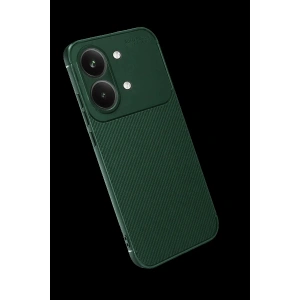 Po X8 Pro Max Auto Fus Karbon Kapak - Koyu Yeşil