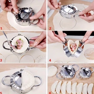 Pratik Hamur Kapatma Aparatı – Çiğ Börek, Mantı ve Poğaça Kalıbı (7.5 cm)