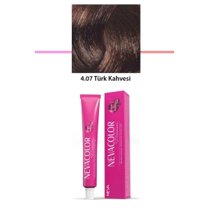 Premium 4.07 Türk Kahvesi  Kalıcı Krem Saç Boyası 50 G Tüp (74)