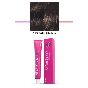 Premium 5.77 Sütlü Çikolata  Kalıcı Krem Saç Boyası 50 G Tüp (74)