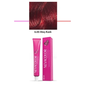 Premium 6.00 Ateş Kızılı  Kalıcı Krem Saç Boyası 50 G Tüp (74)