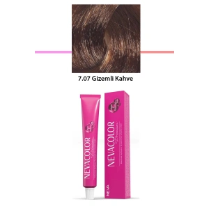 Premium 7.07 Gizemli Kahve  Kalıcı Krem Saç Boyası 50 G Tüp (74)