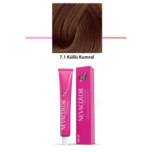 Premium 7.1 Küllü Kumral  Kalıcı Krem Saç Boyası 50 G Tüp (74)