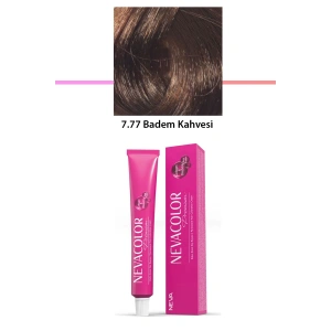 Premium 7.77 Badem Kahvesi  Kalıcı Krem Saç Boyası 50 G Tüp (74)