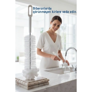 Premium Lüks Şişe Ve Biberon Fırçası  Ultra Dayanıklı Profesyonel Temizlik & Kristal Parlaklık (74)