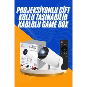 Projeksiyon Cihazı Video Oyun Konsolu 8 GB Hafıza LCD Ekran Kumandalı  Yeni Nesil