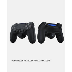 PS4 Kablosuz Oyun Kolu V2 – Bluetooth Bağlantılı, Titreşimli, PC ve Mobil Uyumlu