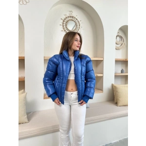 Puffer kısa mont mavi st25534