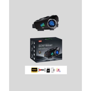 Q28 Motosiklet Kask Bluetooth Kulaklık  Full HD 1080P Kamera