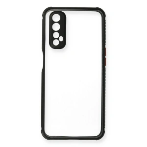 Realme 7 Kılıf Miami Şeffaf  - Siyah