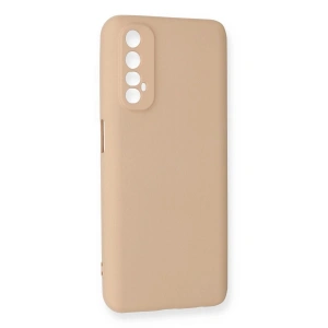 Realme 7 Kılıf Nano İçi Kadife  - Pudra