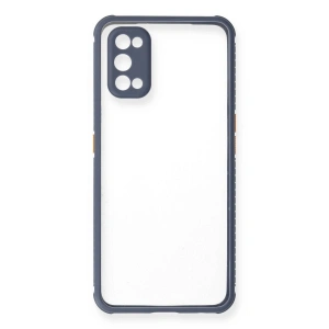 Realme 7 Pro Kılıf Miami Şeffaf  - Gri