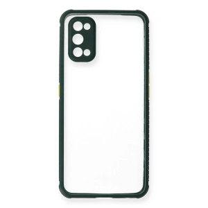 Realme 7 Pro Kılıf Miami Şeffaf  - Koyu Yeşil