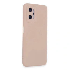 Realme 9i 4g Kılıf Nano İçi Kadife  - Pudra
