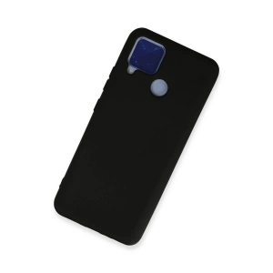 Realme C15 Kılıf Nano İçi Kadife  - Siyah