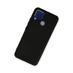 Realme C15 Kılıf Nano İçi Kadife  - Siyah