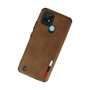 Realme C21 Kılıf Loop Deri  - Kahverengi