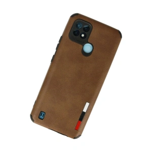 Realme C21 Kılıf Loop Deri  - Kahverengi