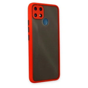 Realme C25 Kılıf Montreal  Kapak - Kırmızı