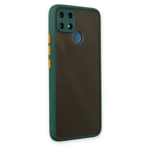 Realme C25 Kılıf Montreal  Kapak - Yeşil