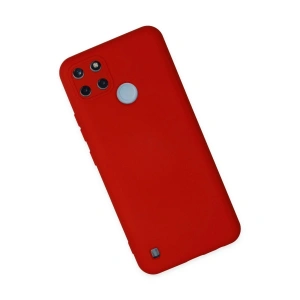 Realme C25y Kılıf Nano İçi Kadife  - Kırmızı