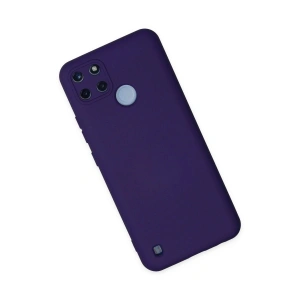 Realme C25y Kılıf Nano İçi Kadife  - Mor