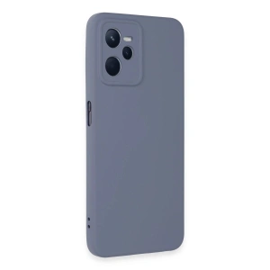 Realme C35 Kılıf Nano İçi Kadife  - Gri