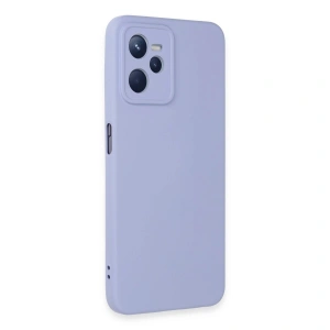 Realme C35 Kılıf Nano İçi Kadife  - Lila