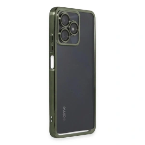 Realme C53 Kılıf  Lensli  - Yeşil