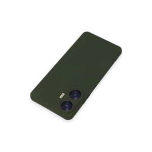 Realme C55 Kılıf Nano İçi Kadife  - Koyu Yeşil