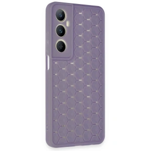 Realme C65 Kılıf Petek  Kapak - Lila