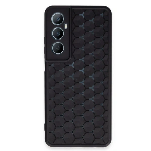 Realme C65 Kılıf Petek  Kapak - Siyah