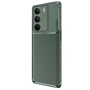 Realme C75 4g Auto Fus Karbon Kapak - Koyu Yeşil