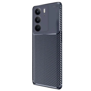 Realme C75 4g Auto Fus Karbon Kapak - Lacivert