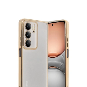 Realme C75 4g Kılıf  Lensli  - Gold
