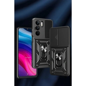 Realme C75 4g Kılıf Pars Lens Yüzüklü  - Lacivert