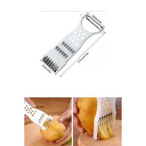 Rende Soyacak 5 Fonksiyonlu Sebze Meyve Soyucu Patates Havuç Salatalık Zencefil Doğrayıcı (74)