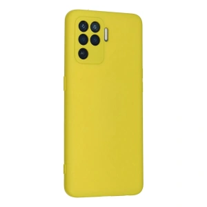 Reno 5 Lite Kılıf Nano İçi Kadife  - Sarı