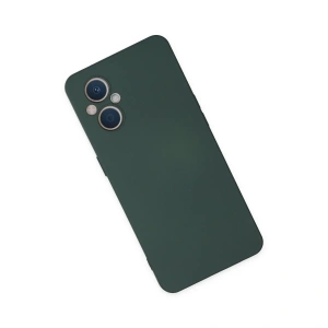 Reno 7 Lite Kılıf Nano İçi Kadife  - Koyu Yeşil