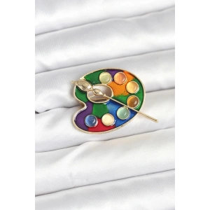 Ressam Paleti Model Broş