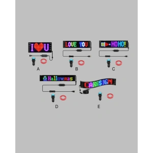 RGB Kayar Yazılı LED Reklam Ekranı – USB Bağlantılı Esnek Tasarım