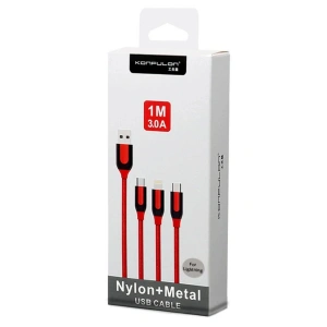 S51 Lightning Kablo İphone Uyumlu 1m 3a - Siyah