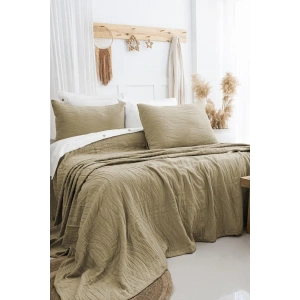 Şaheser Home Collection Yatak Örtüsü Çift Kişilik Janna Haki